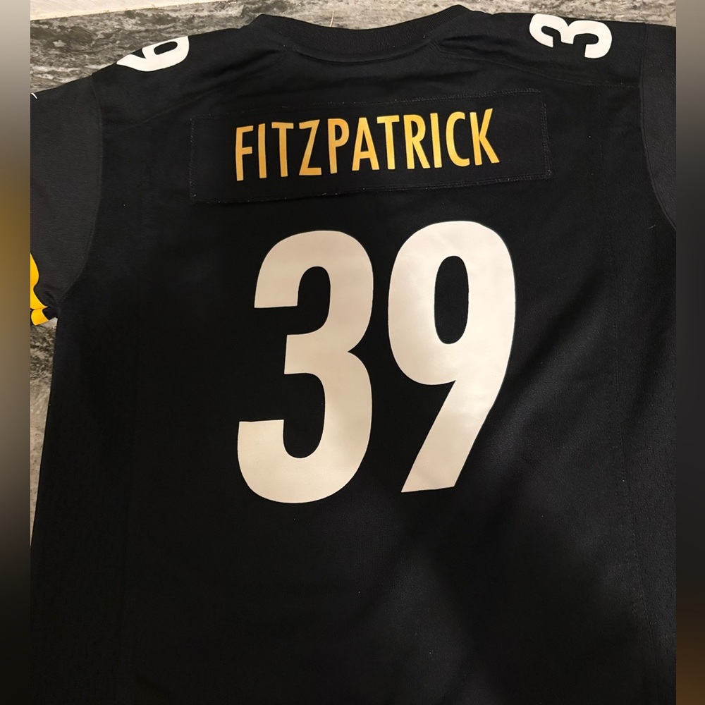 NFL Steelers Jersey.  Youth size large.  Worn 2x. #39 Fitzpatrick.